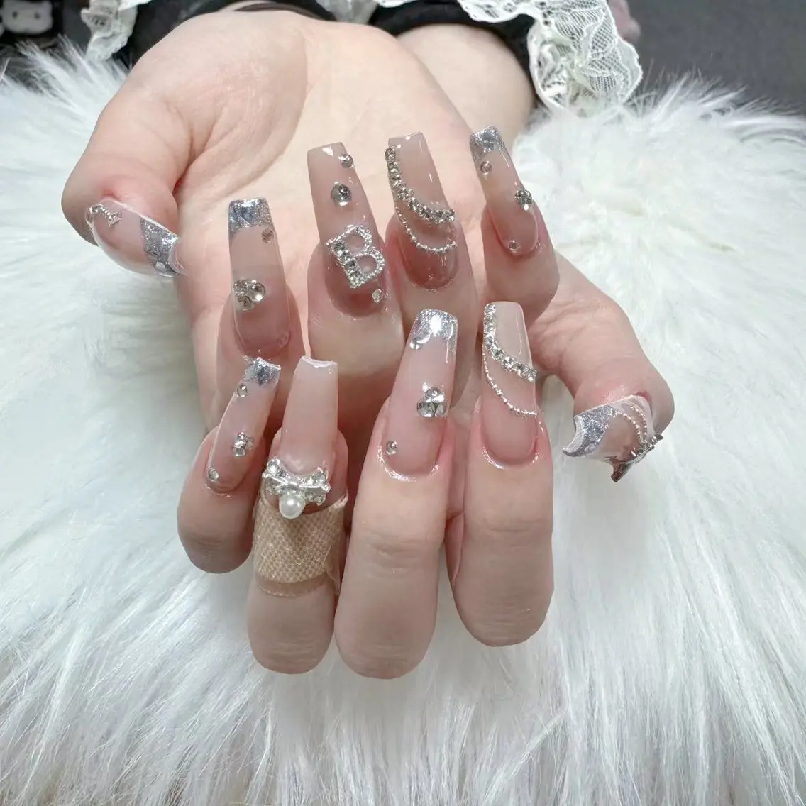 ネイル ハンドネイル 🎀nana🫧 ワンホンネイル🎀のネイルデザイン