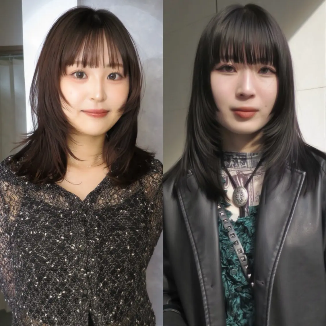 セミロング カット トリートメント yuma/透明感カラ ー/似合わせカットのヘアスタイル