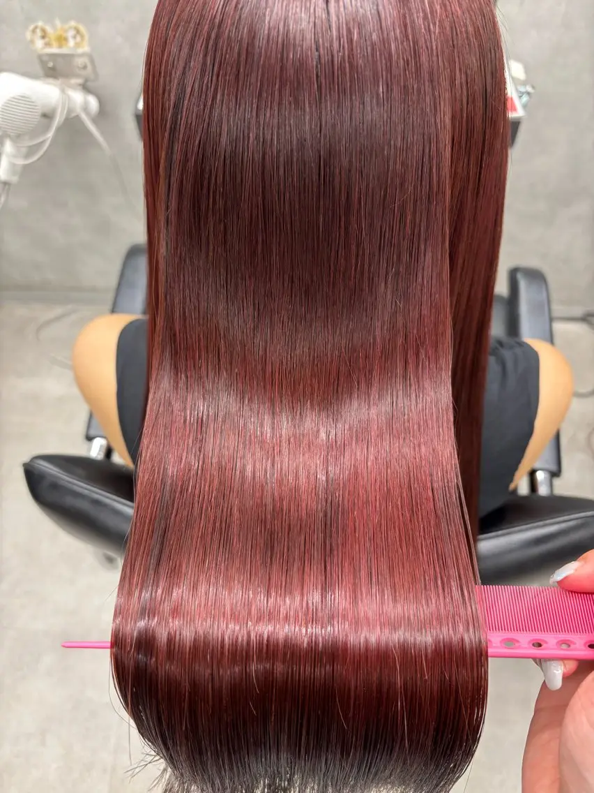 ロング カラー 透明感カラー 髪質改善 縮毛矯正 トリートメント カット ヘアカラー 縮毛矯正 トリートメント すぐ巻ける縮毛矯正 🍀勝倉　麗のヘアスタイル