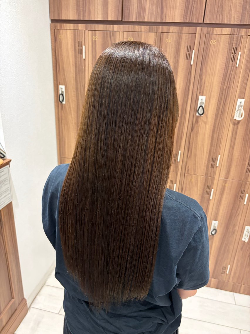 ロング ヘアカラー 竹内 にこのヘアスタイル