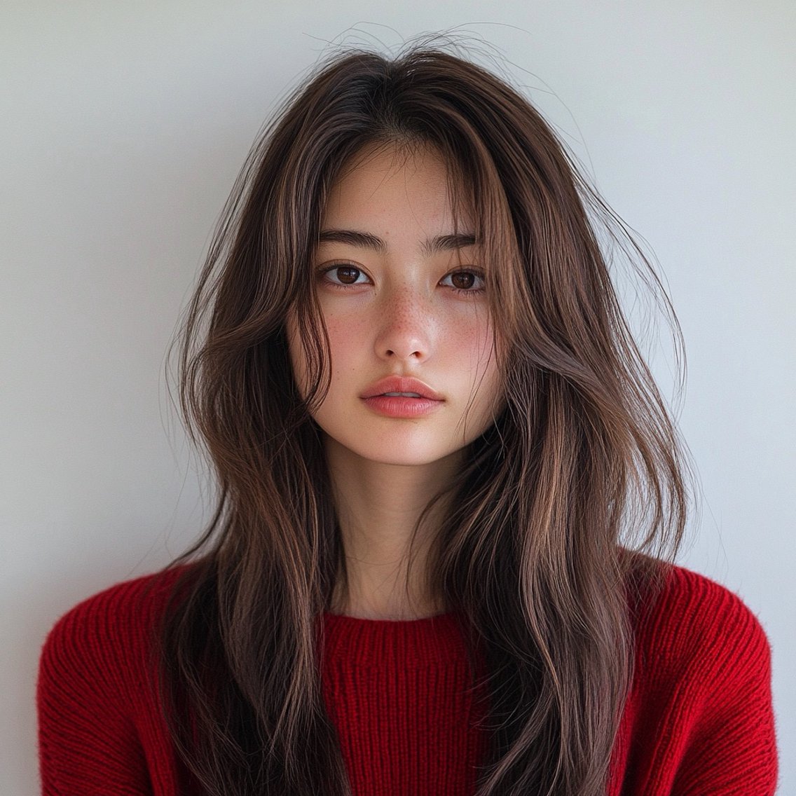 セミロング カラー カット 縮毛矯正 トリートメント 🌈髪質改善🌈 過去の1艶サラ体験✨のヘアスタイル