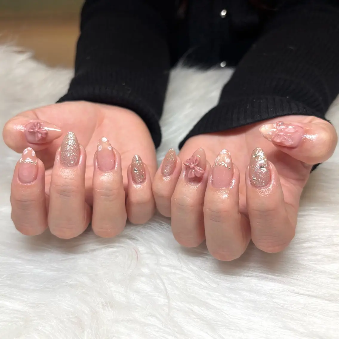 ネイル ピンク ハンドネイル HANA ソブエのネイルデザイン