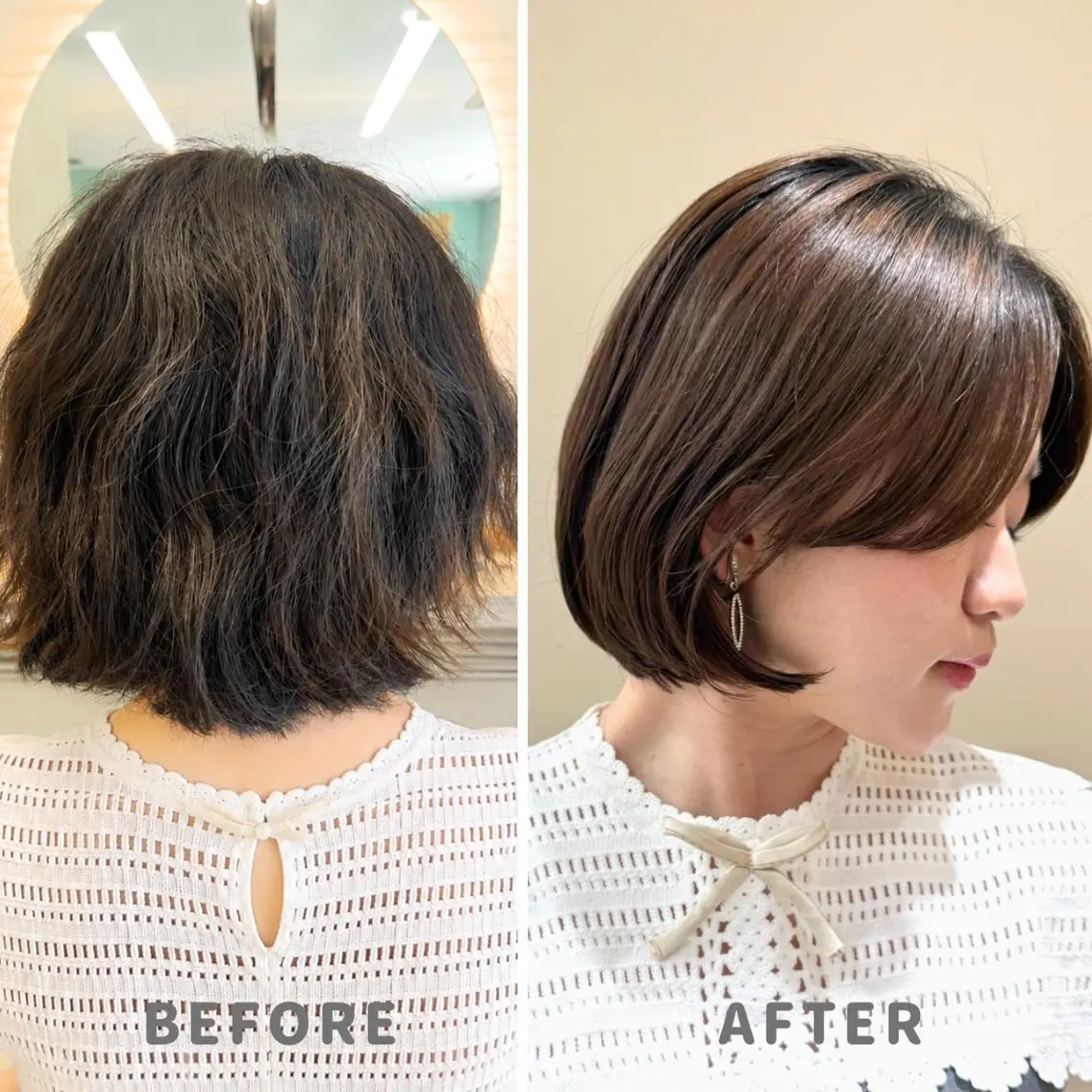 ショート 髪質改善 縮毛矯正 圧倒的美髪ストレート ツダケイタロウのヘアスタイル