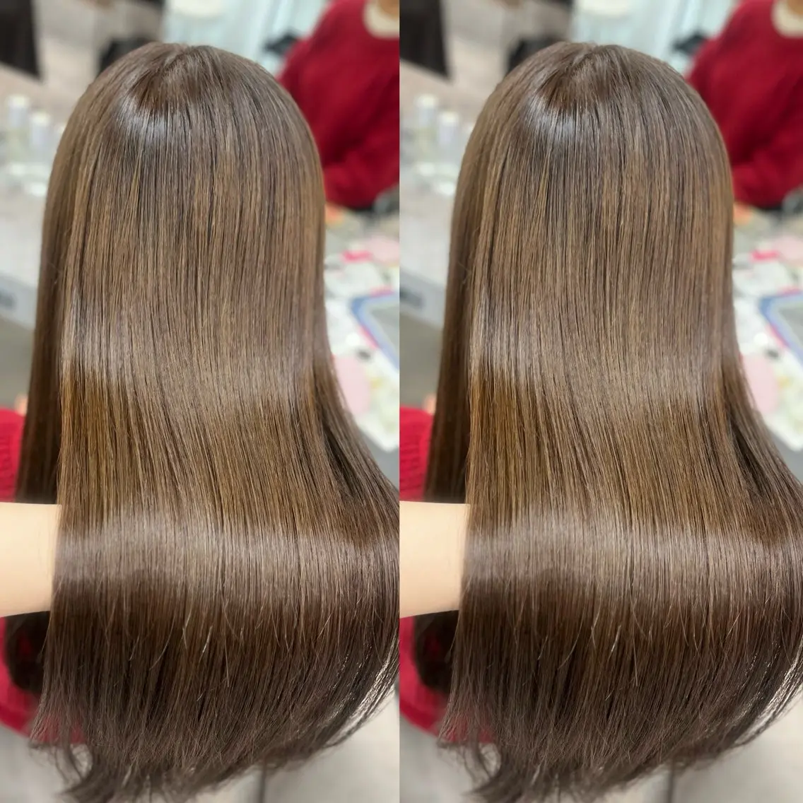 ロング カラー ベージュカラー 透明感カラー オリーブベージュ ヘアカラー 🦄mimi🦄 艶髪/透明感/メンズのヘアスタイル
