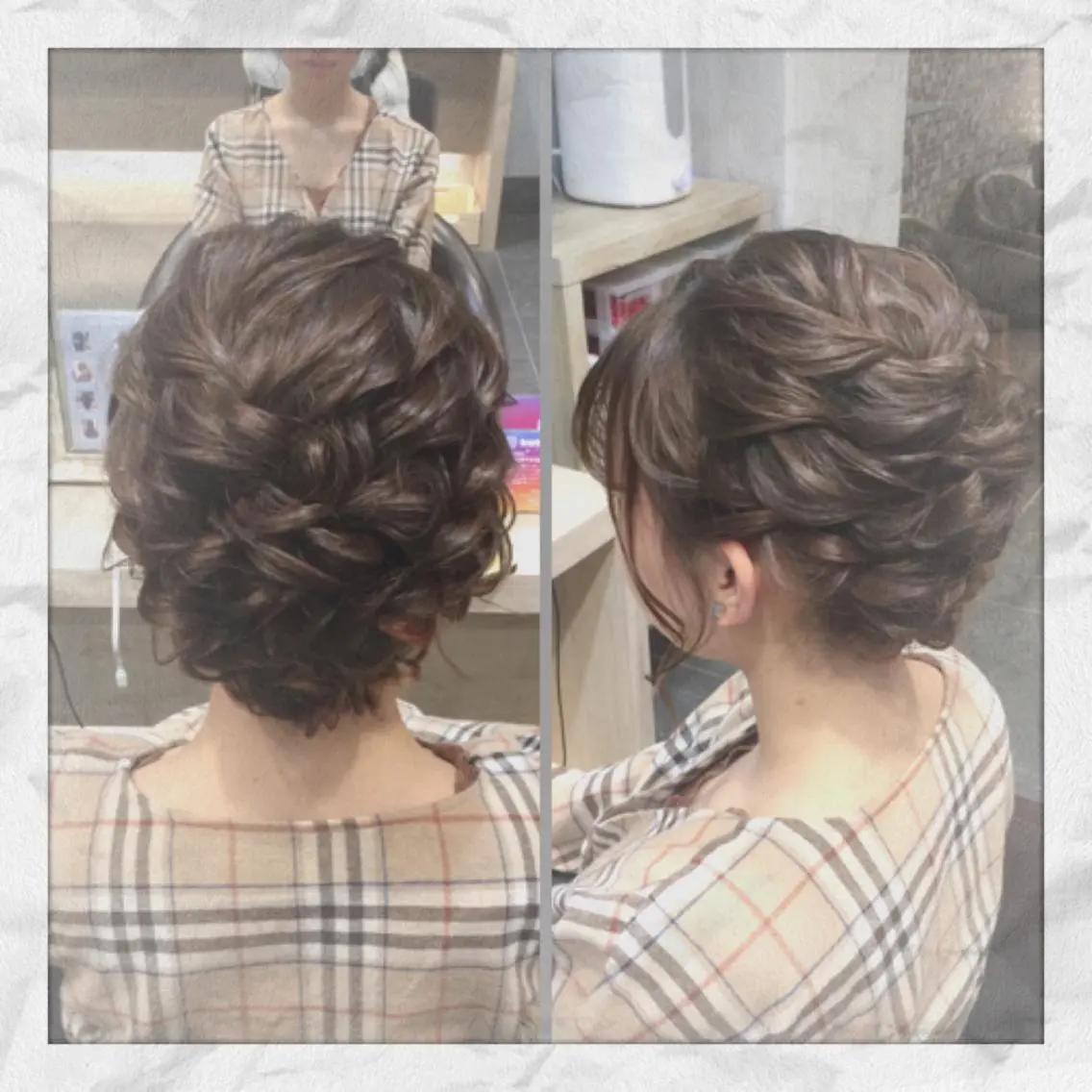 ミディアム ヘアアレンジ 結婚式・ブライダル ヘアセット ヘアセット/着付け 𓇼 まつもと𓇼のその他イメージ