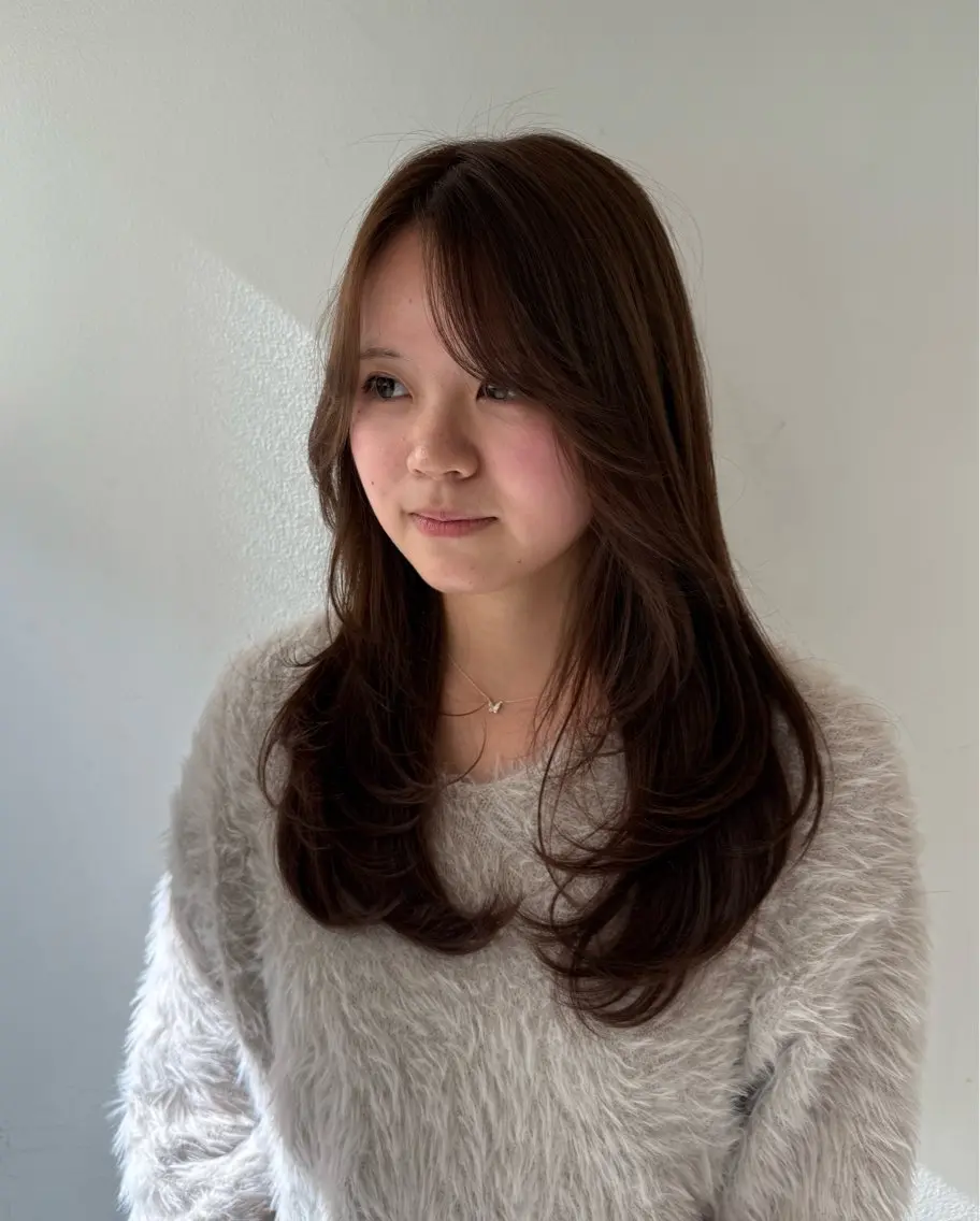 セミロング カラー カット 🌈レイヤーカット/ ハイトーン🌈タクマのヘアスタイル