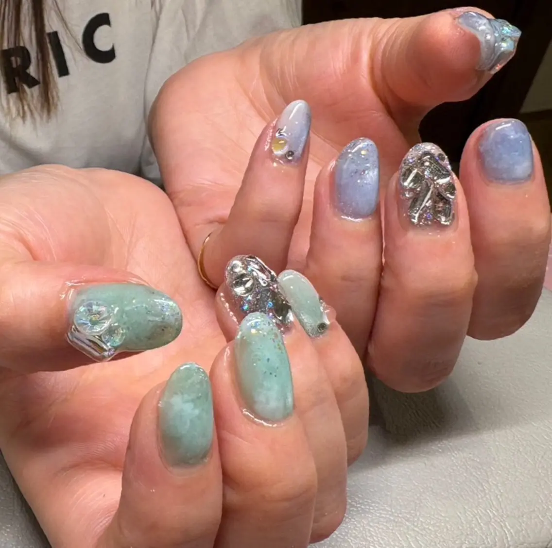 ネイル 持ち込み ハンドネイル Chaleur fleurのネイルデザイン