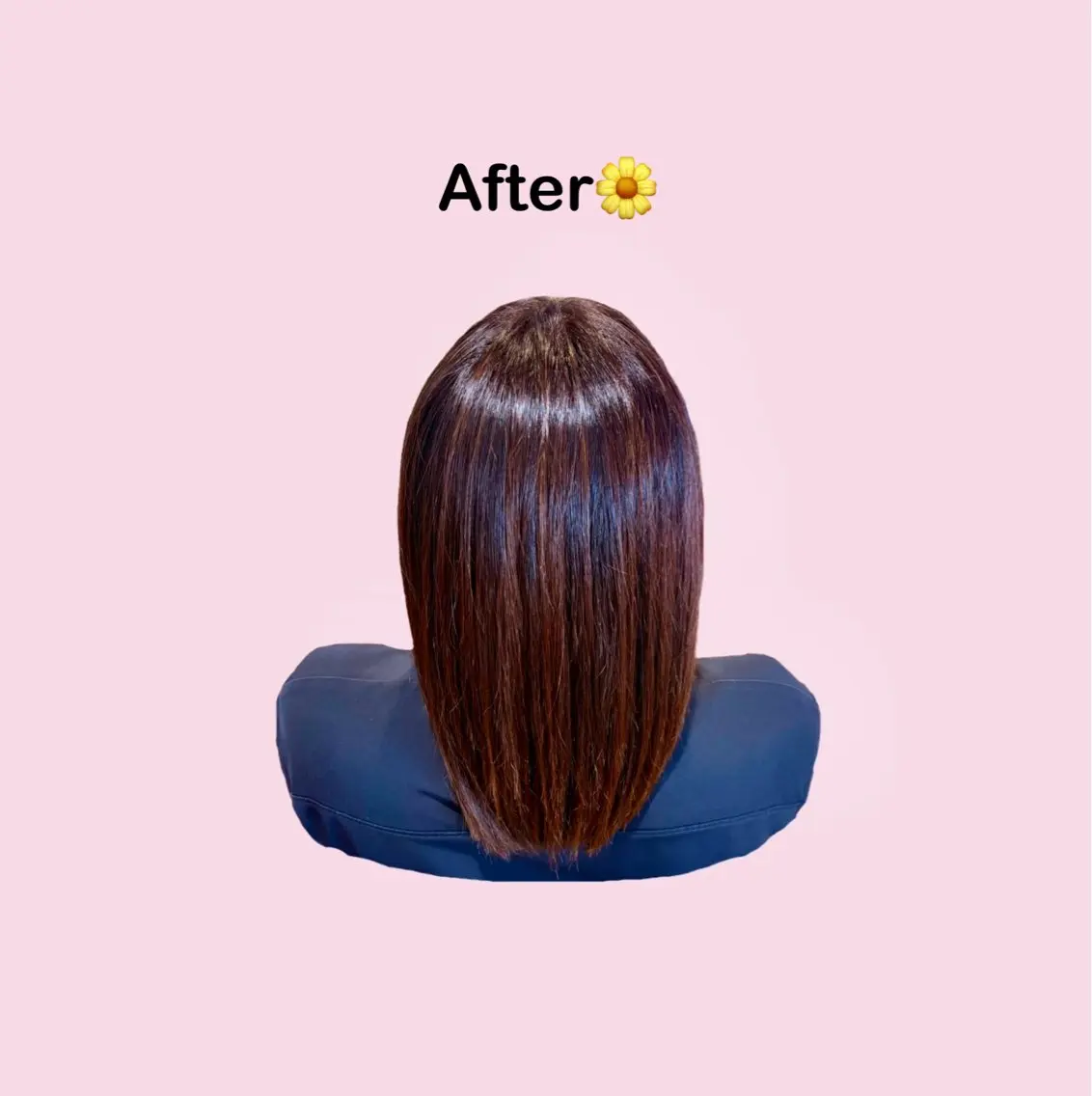 セミロング 縮毛矯正 ワタナベ エリカのヘアスタイル