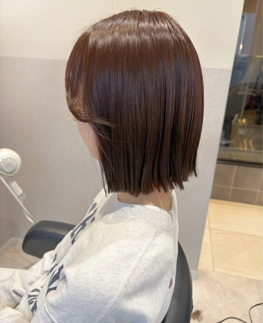 ミディアム カラー ブラウンカラー ラベンダーカラー ラベンダーブラウン カット ヘアカラー トリートメント 女性リピ90%🍨 🩷佐藤みずきのヘアスタイル