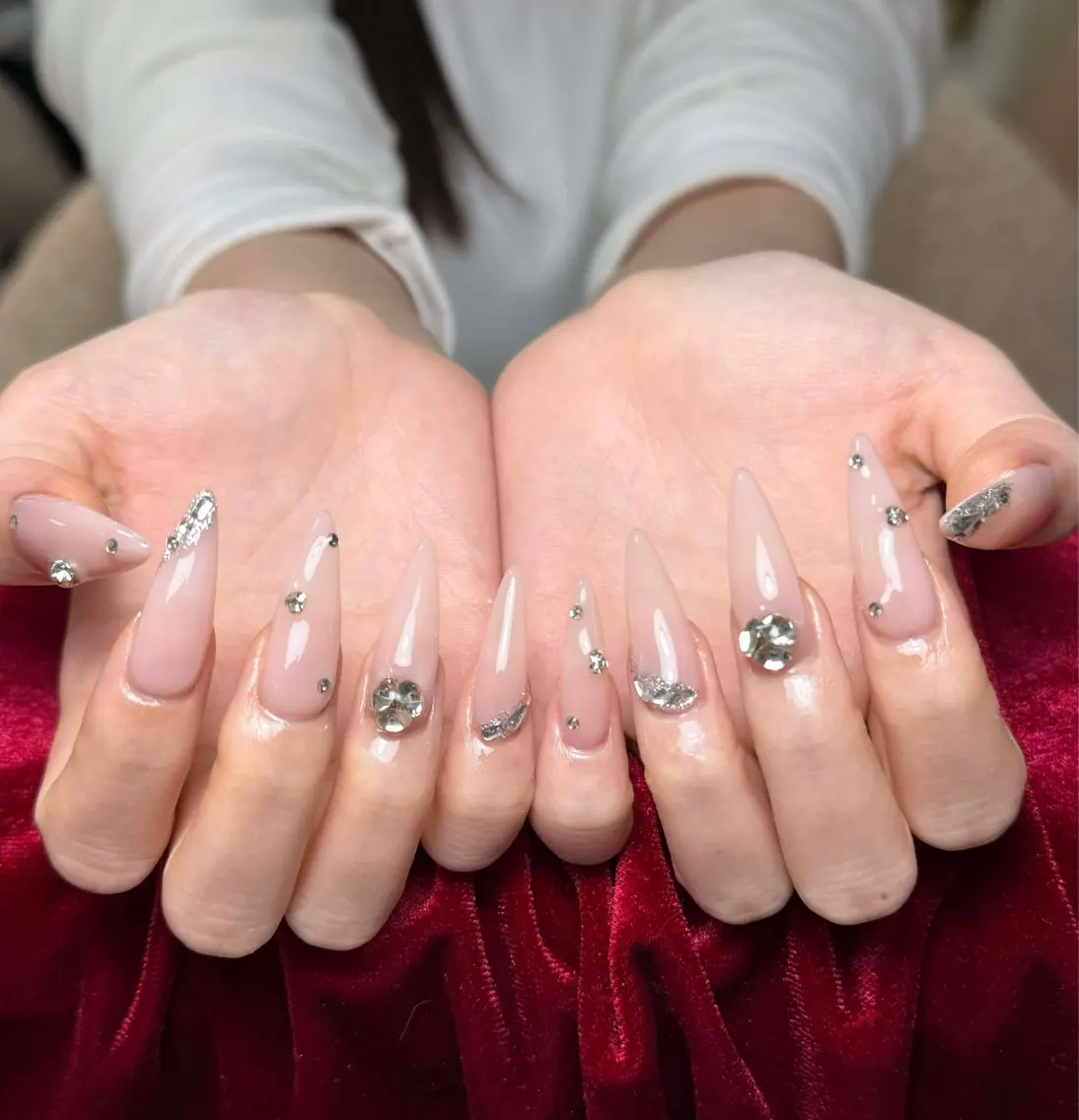 ネイル アートネイル 成人式 ジェルネイル ニュアンスネイル 夏ネイル ハンドネイル Nie Nail Shinokuboのネイルデザイン