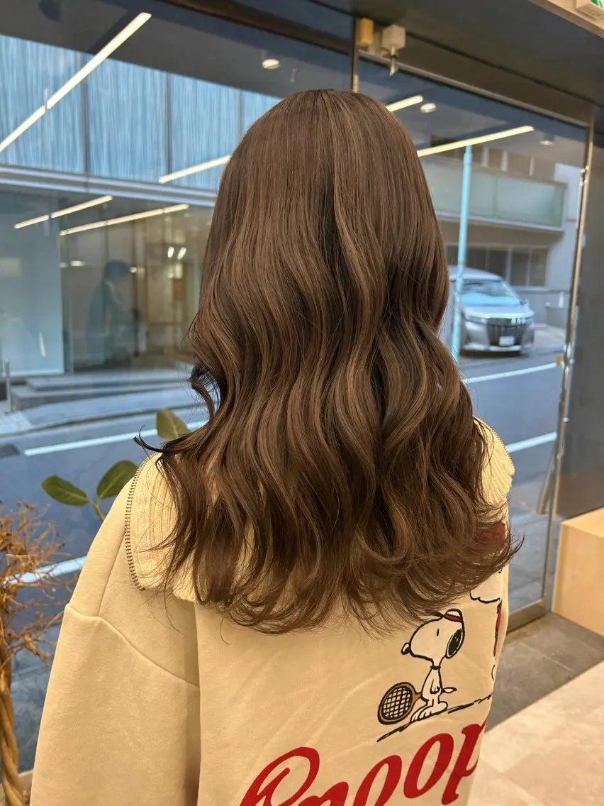 ロング カラー 髪質改善⌇﻿透明感 カラー⌇﻿川上葵のヘアスタイル