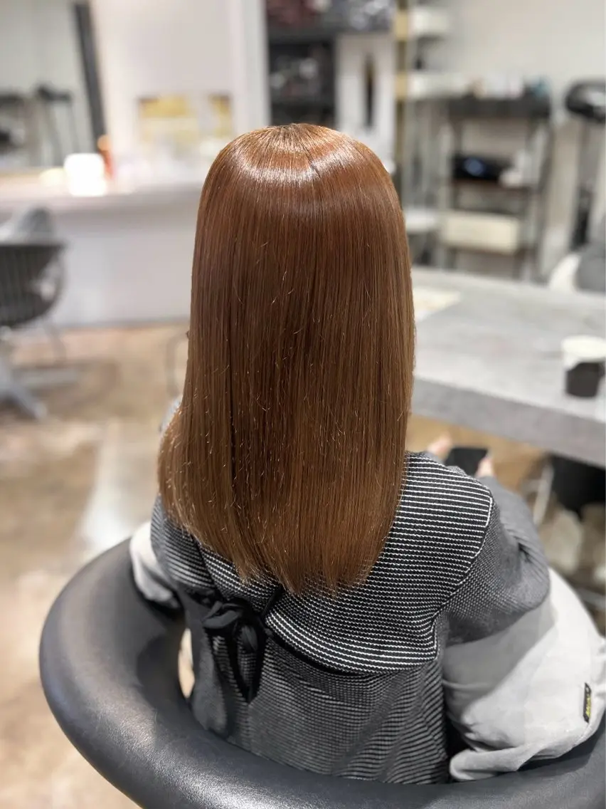 カラー ヘアカラー 透明感カラー୨୧ 松山理桜🩰˖ ࣪⊹のヘアスタイル