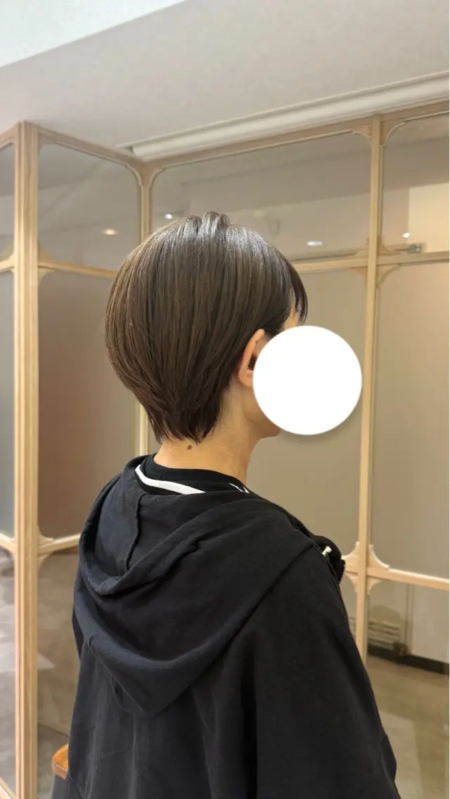 ショート カラー 丸みショート ショートヘア RosierBlue 工藤のヘアスタイル