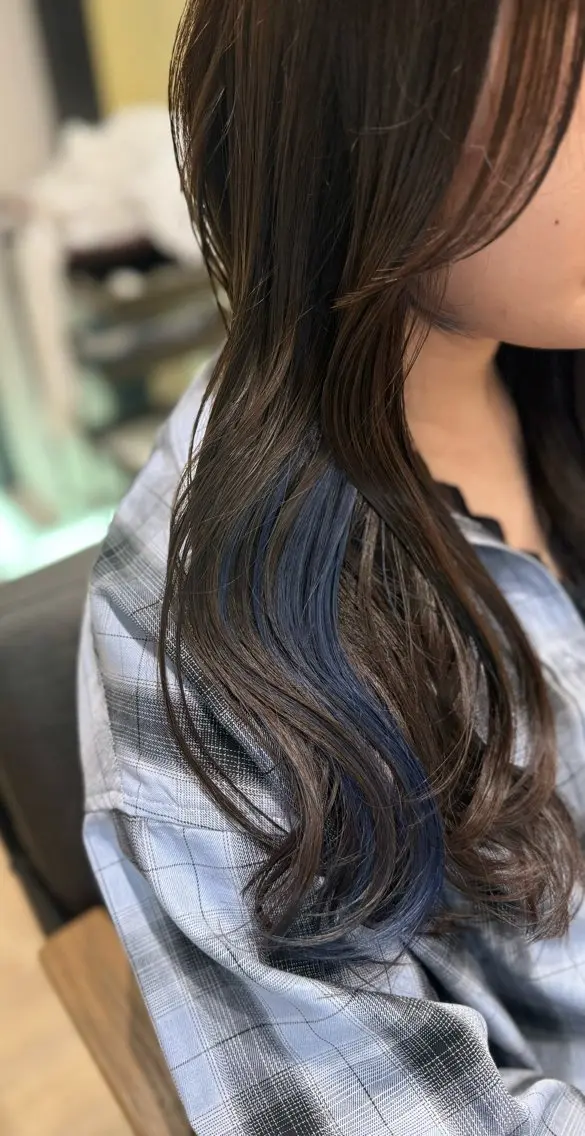 ロング カラー カット ヘアカラー 西川 竜誠のヘアスタイル