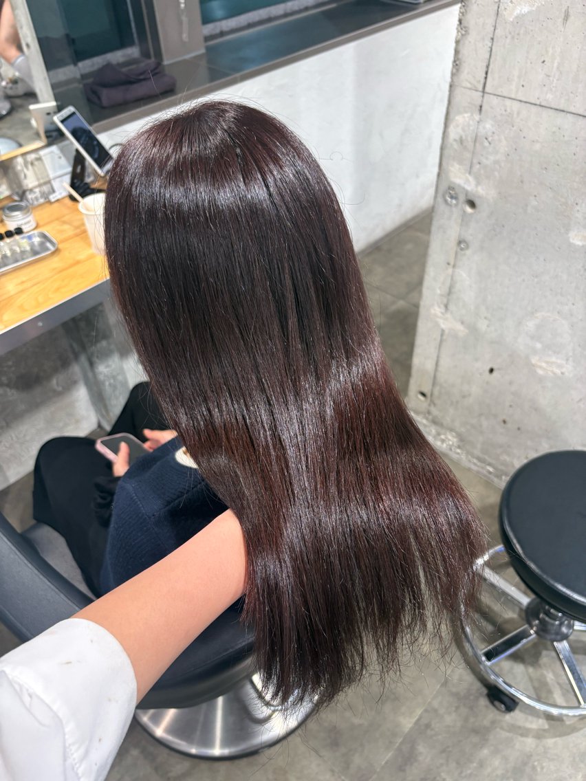 ミディアム ヘアカラー トリートメント みいな🍒/横浜/ 暖色カラー/レイヤーのヘアスタイル