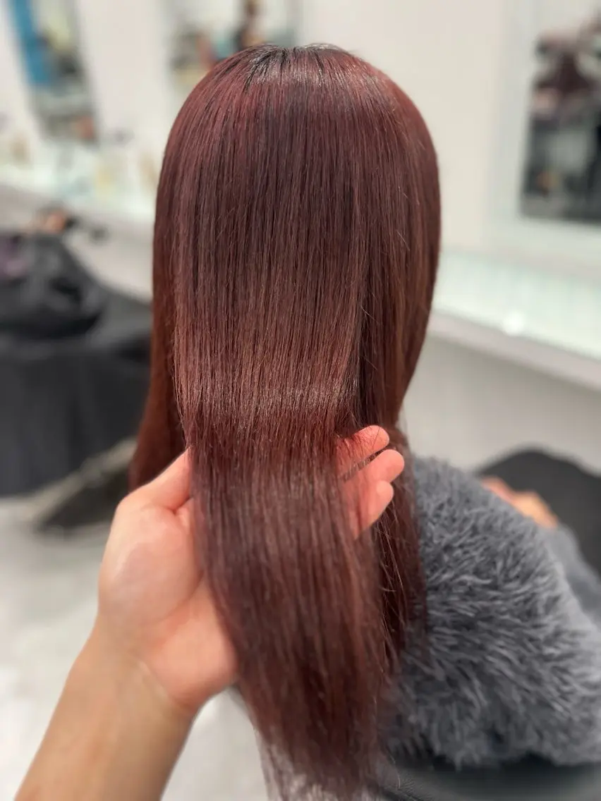 カラー ヘアカラー トリートメント ヘッドスパ ヘアセット ブリーチなし透明感 💗RYOTAのヘアスタイル