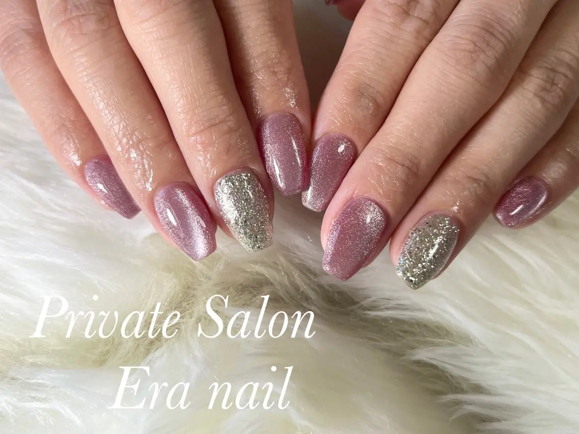 ネイル マグネットネイル ワンカラーネイル ハンドネイル Era nailのネイルデザイン