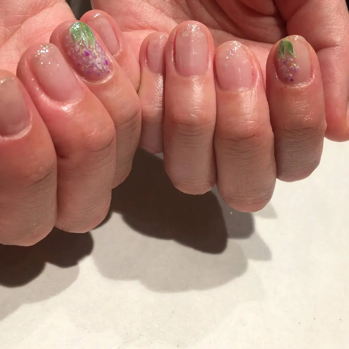 ネイル キラキラネイル nénuphar misaのネイルデザイン