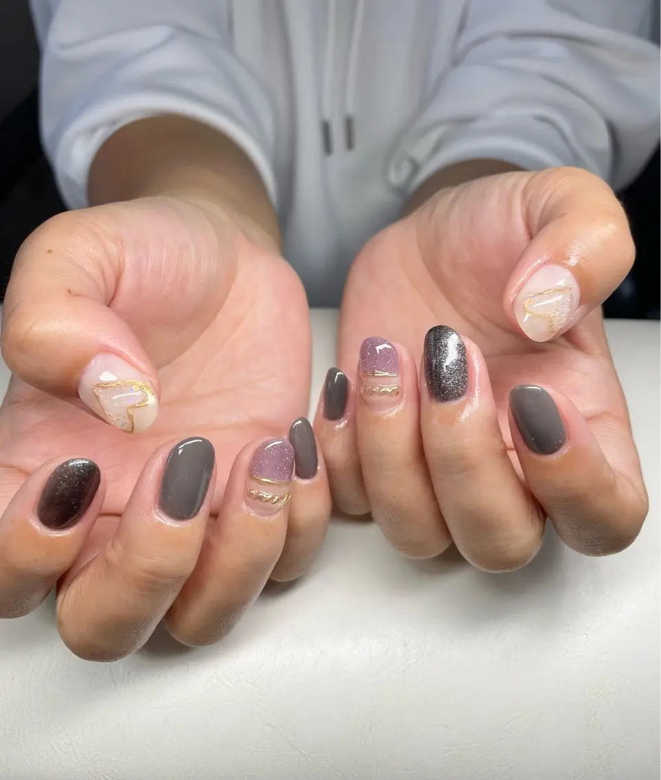 ネイル 持ち込み ハンドネイル Rena-ju キャサディのネイルデザイン