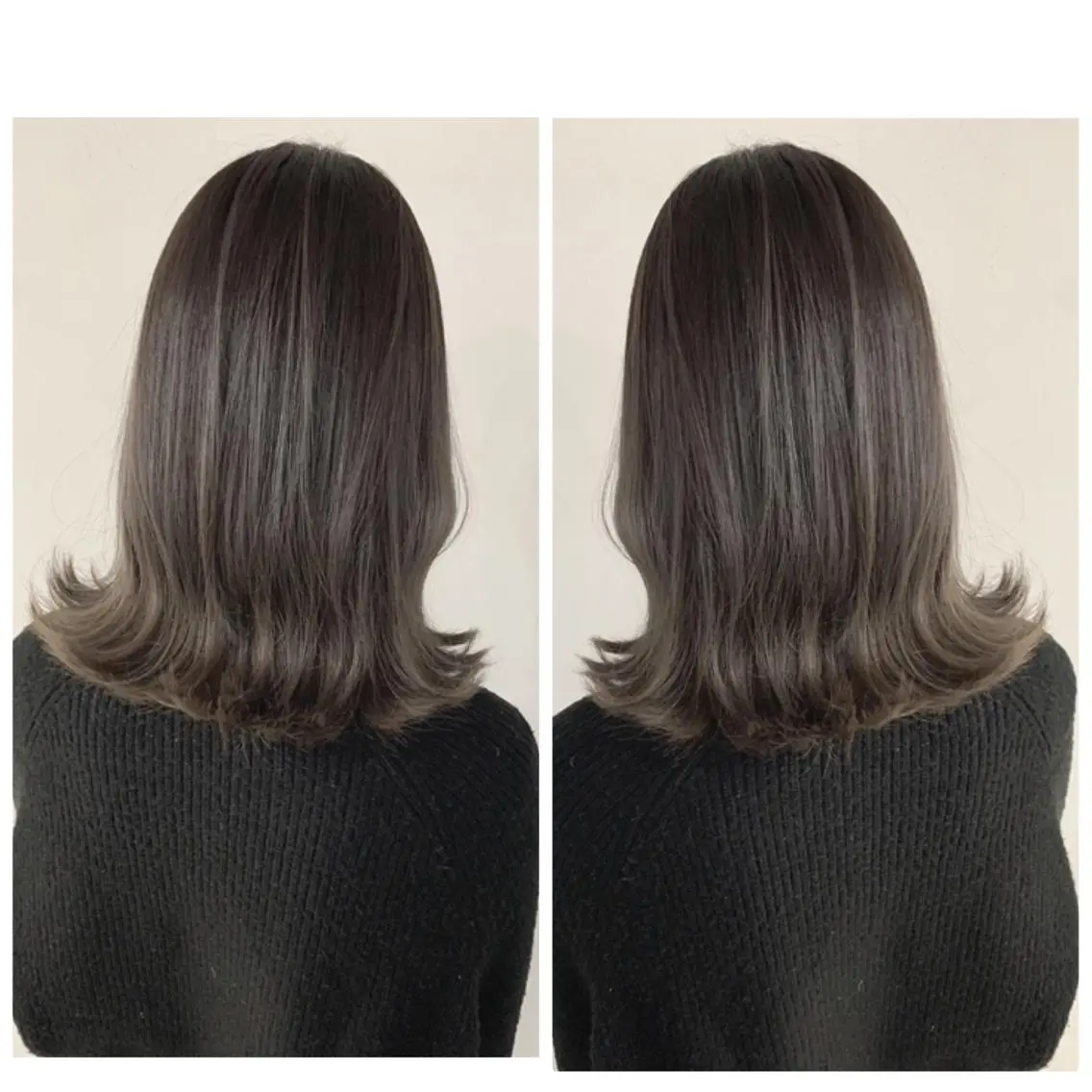 セミロング カラー カット ヘアカラー トリートメント 京都大人女性ショート 徒歩1分/秋山のヘアスタイル