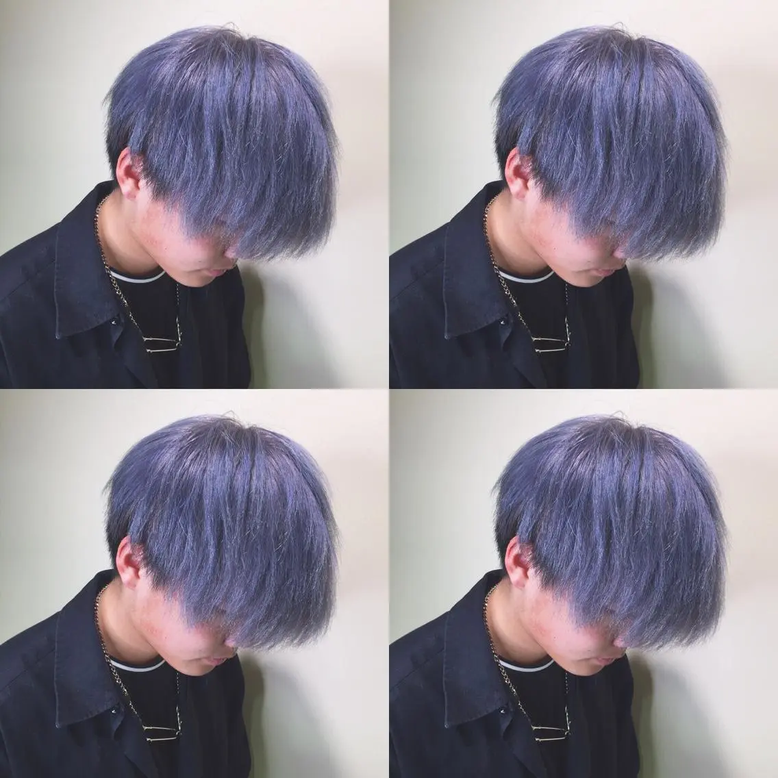 カラー メンズ メンズハイトーン ブルーカラー ハイトーンカラー シルバー 縮毛矯正 トリートメント 🌻Insta指名 NO.1🌻Shoのヘアスタイル