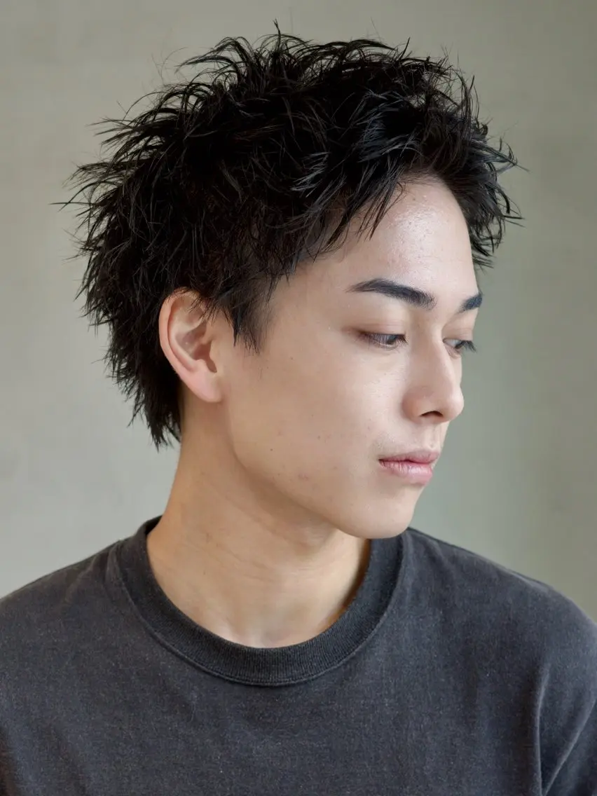ショート パーマ ツイストスパイラルパーマ ショートヘア スパイラルパーマ カット パーマ クドウレイ fifth神南のヘアスタイル