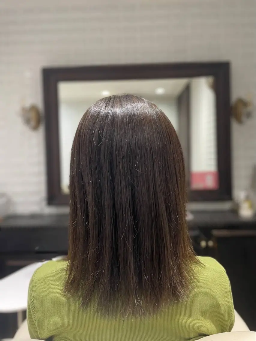 ミディアム カラー Lupinus中田 パーマモデル募集中のヘアスタイル