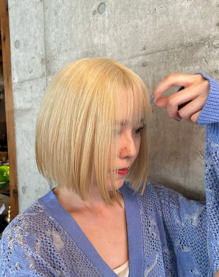 ミディアム カラー ヘアカラー トリートメント 🎨デザイン🥇 美髪・艶髪 日暮千敬のヘアスタイル