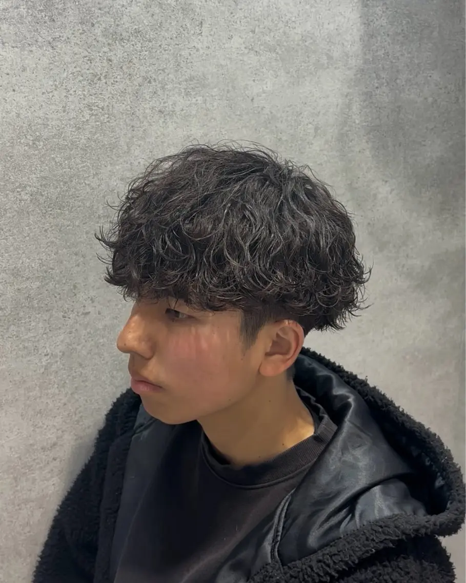 ショート パーマ メンズ メンズパーマ 波巻きパーマ トレンド🔥メンズ 特化⚡️網野裕希のヘアスタイル