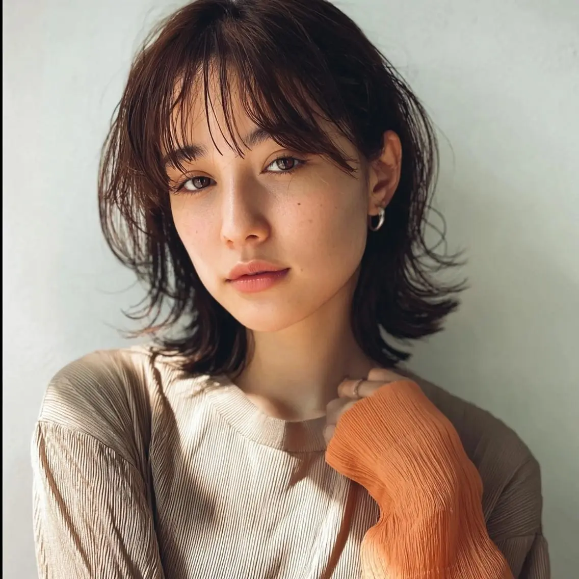 ミディアム 女性カット🌀 カラー⭐️大坂望心のヘアスタイル