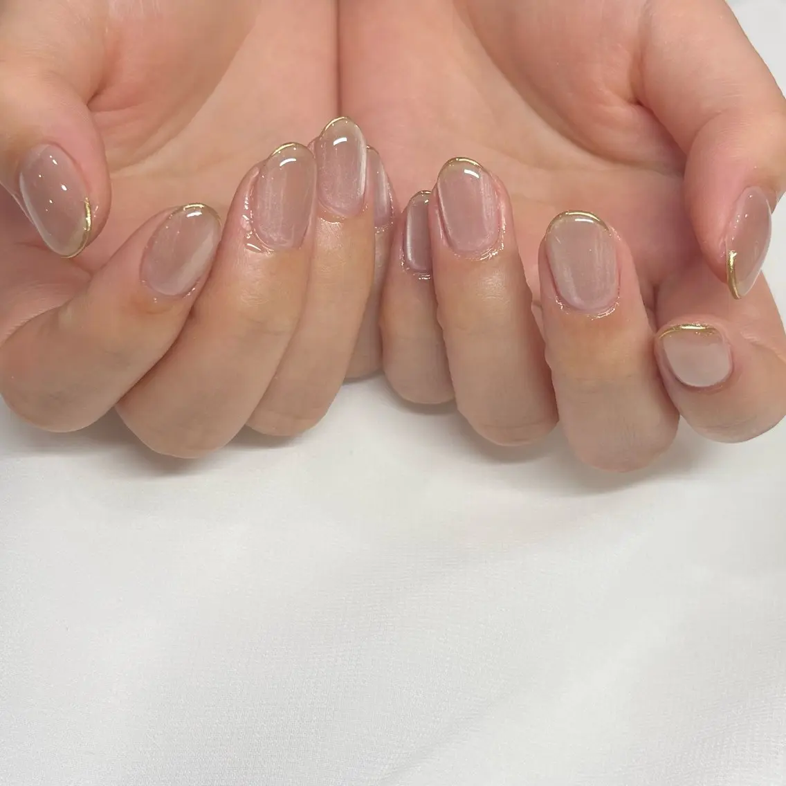 ネイル ハンドネイル パラジェル［阿波座］ 大人可愛い/持込可能のネイルデザイン
