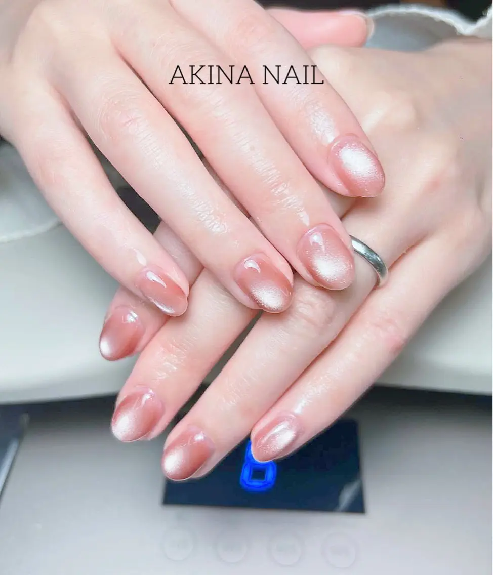 ミディアム ハンドネイル ハンドケア Akina Nail 亀戸のネイルデザイン