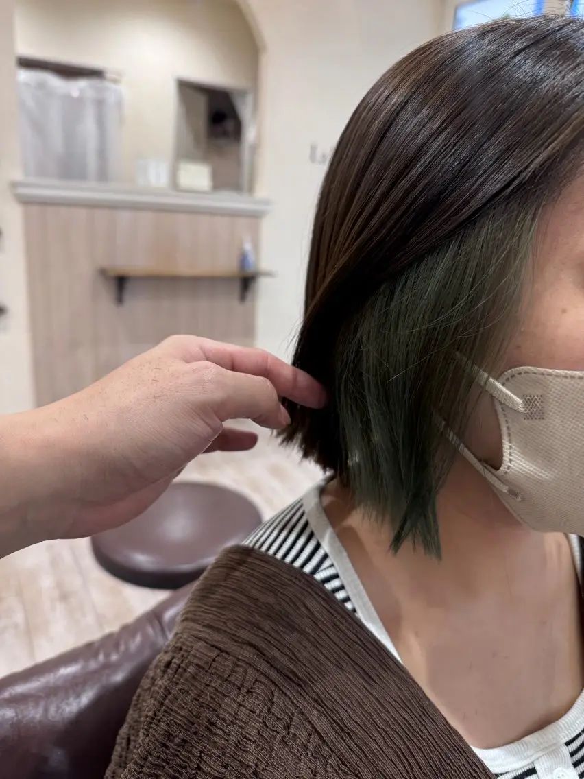 ミディアム カラー インナーカラー 髪質改善 カット ヘアカラー トリートメント 新越谷noble店長 松本拓也▶◀*.のヘアスタイル