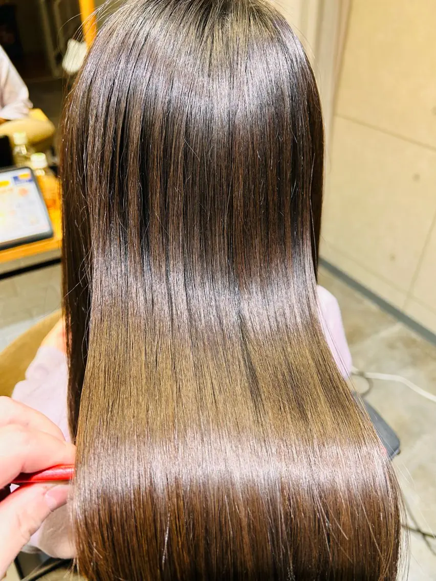 ロング カット 縮毛矯正 トリートメント ✨メテオ　髪質改善✨ シバタのヘアスタイル