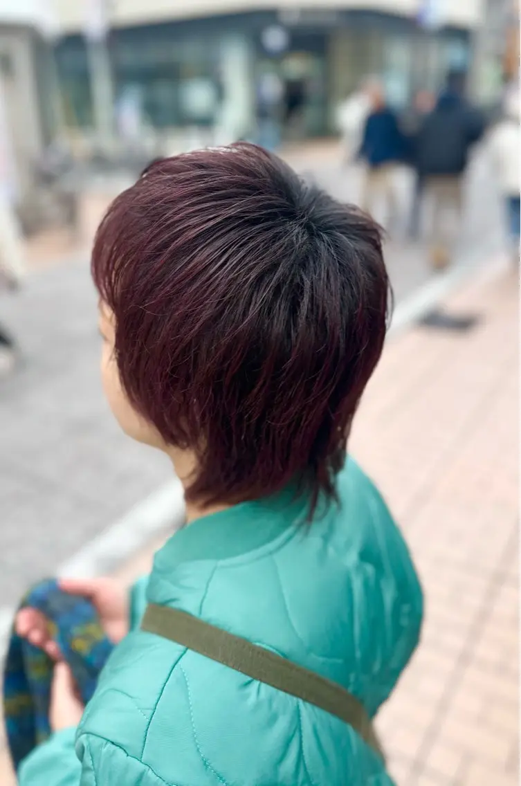 ミディアム カラー ピンクカラー ヘアカラー 元住吉プランツヘアー ☘️丸山☘️のヘアスタイル