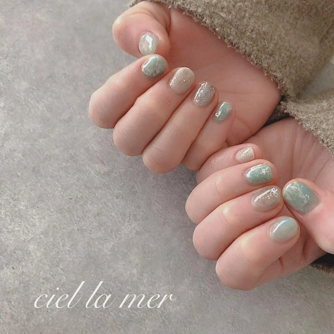 ネイル ハンドネイル フットネイル ciel la merのネイルデザイン