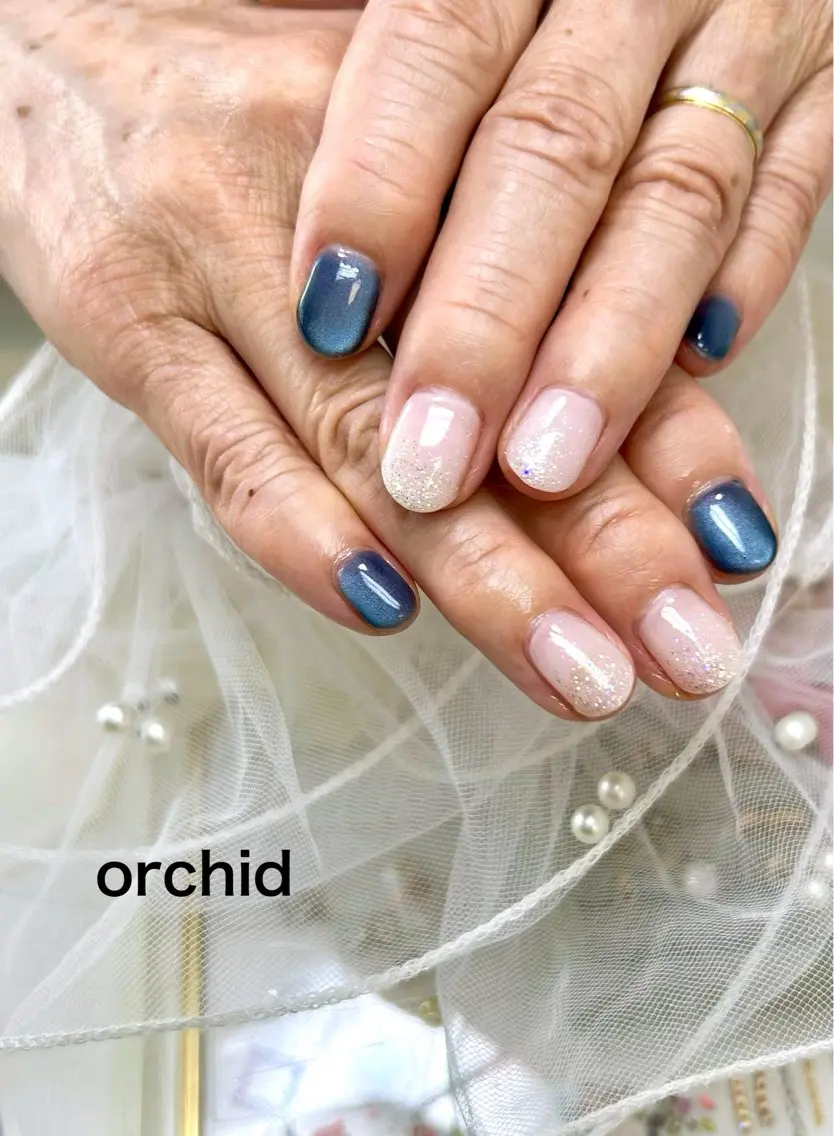 ネイル ハンドネイル orchid ♡オーキッドのネイルデザイン