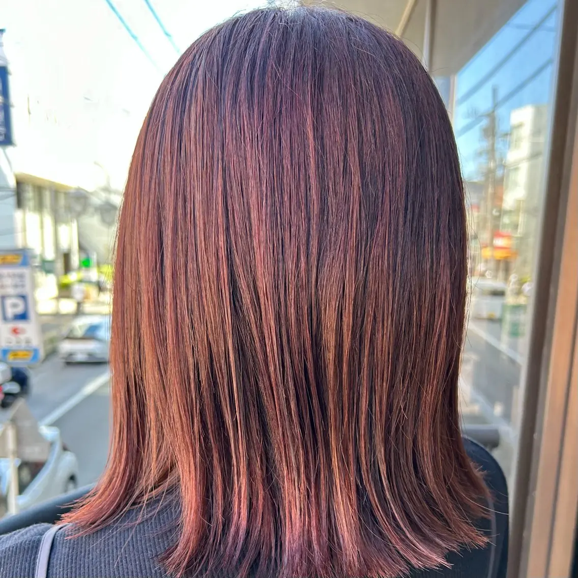 ミディアム enx天王町店 伊藤 愛央のヘアスタイル