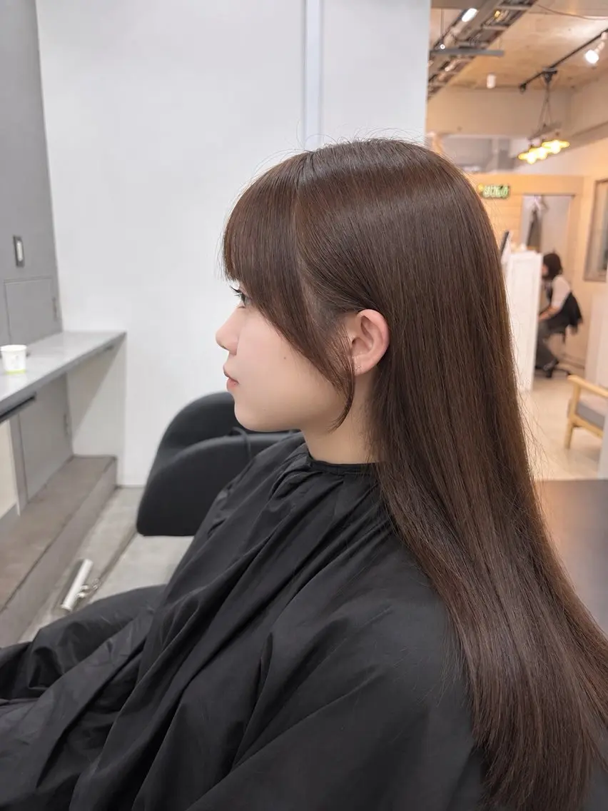ミディアム カラー カット ヘアカラー トリートメント GiseL 博多筑紫口店のヘアスタイル