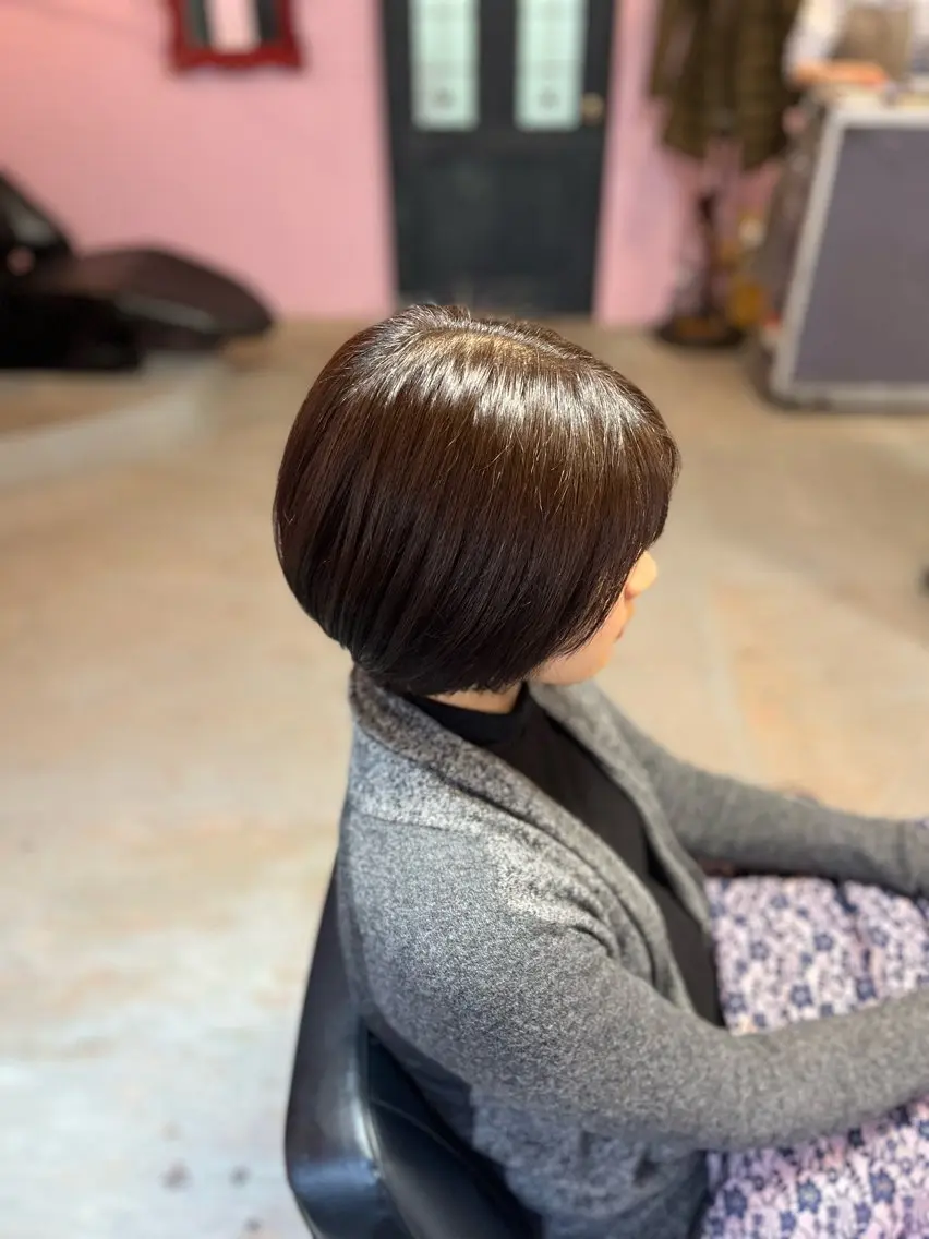ショート カラー ベージュカラー ヘアカラー 藤野 海翔のヘアスタイル