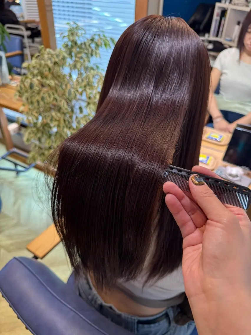 🦋【縮毛矯正】"美髪"矯正💇🏼♀️×カット✂︎の写真