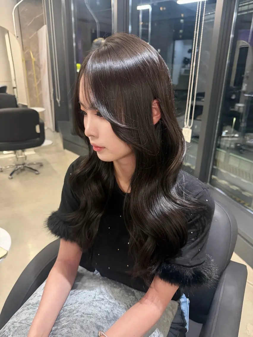 ロング カラー ヘアカラー トリートメント caho/大阪梅田 韓国ヘア♡のヘアスタイル