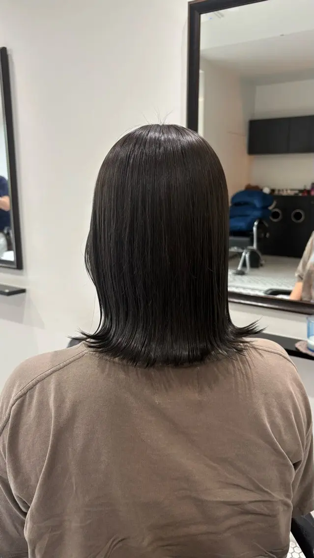 ミディアム ヘアカラー トリートメント のん🌻髪質改善/ 透明感カラーのヘアスタイル