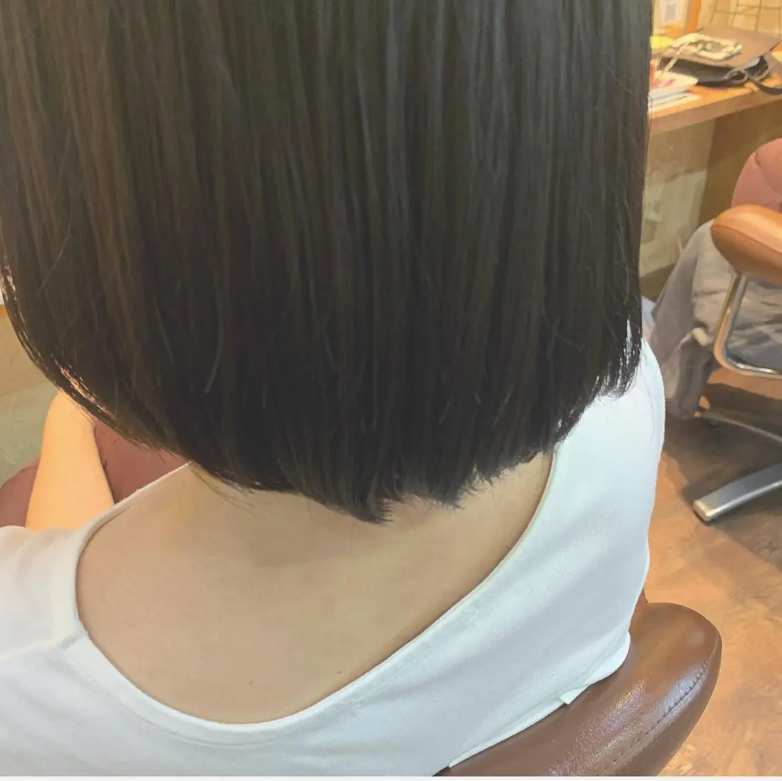 ショート カラー アッシュ ダークアッシュ mizuho .のヘアスタイル