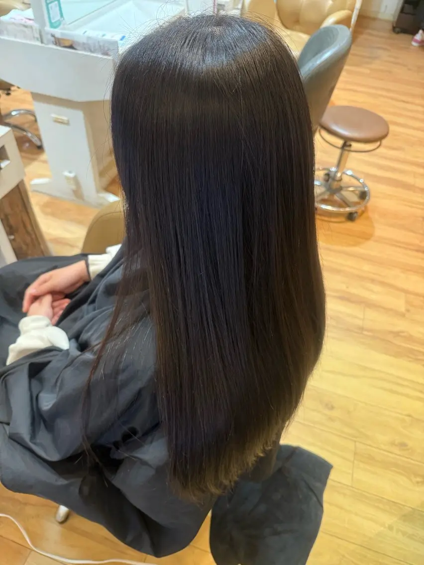 ロング 縮毛矯正 辻 嵐琉のヘアスタイル