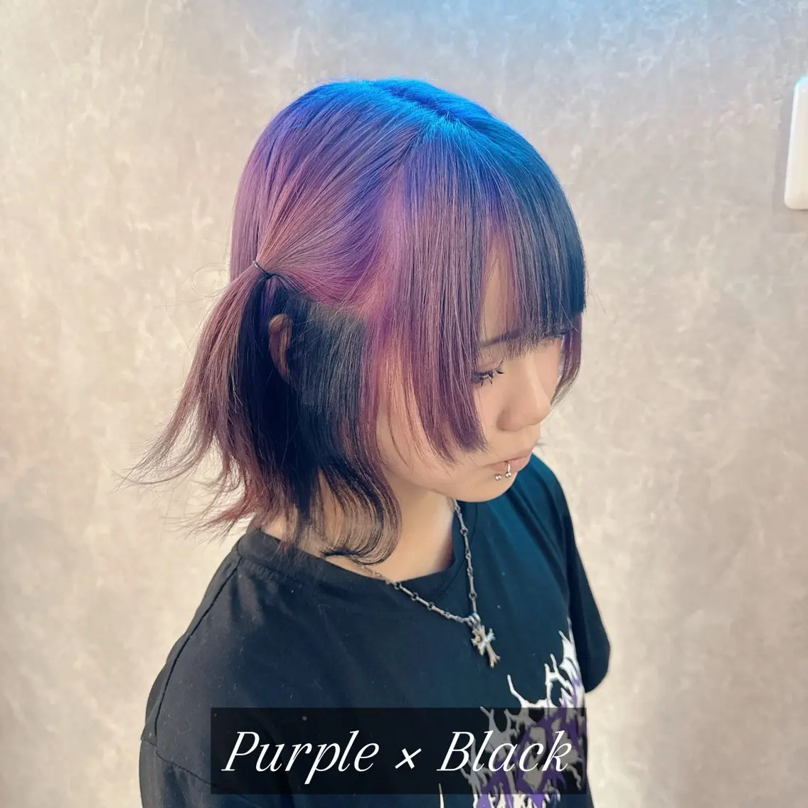 ショート カラー バレイヤージュ 黒髪 ブリーチ ケアブリーチ ダブルカラー ヘアカラー トリートメント ブリーチの神 KYONのその他イメージ