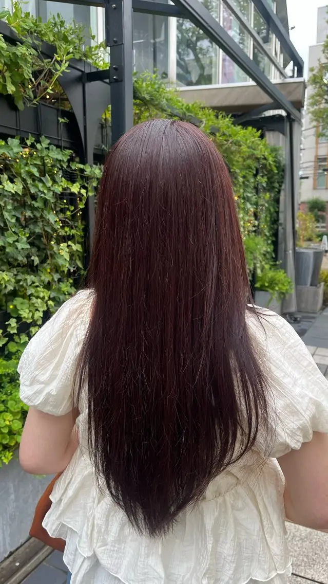 ロング カラー ヘアカラー トリートメント 竹内 日向のヘアスタイル