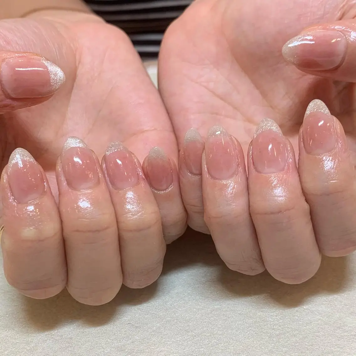 ネイル チークネイル フレンチネイル マグネットネイル マグネットフレンチ Nail doroomのネイルデザイン