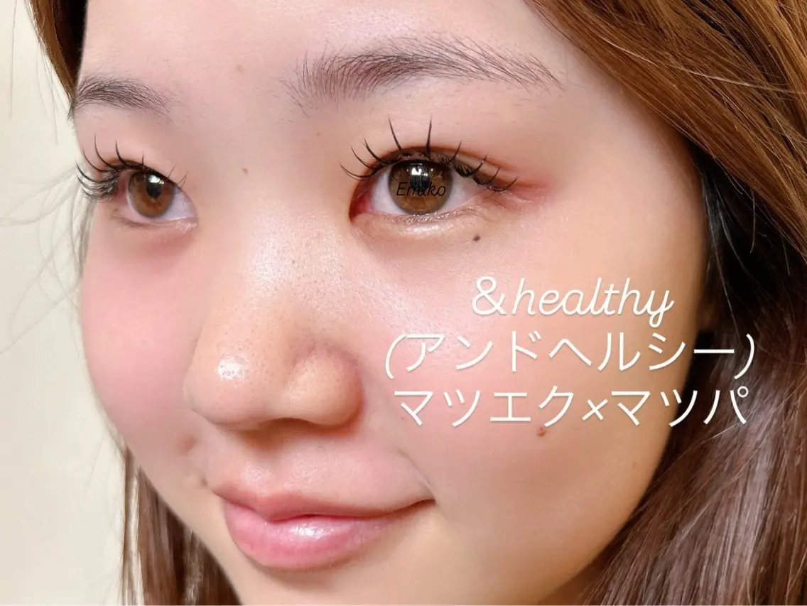 👩🏼‍🎨🕊️&healthy(アンドヘルシー)LEDエクステ＆パーマ ✨フラットラッシュ120本✨🌈の写真