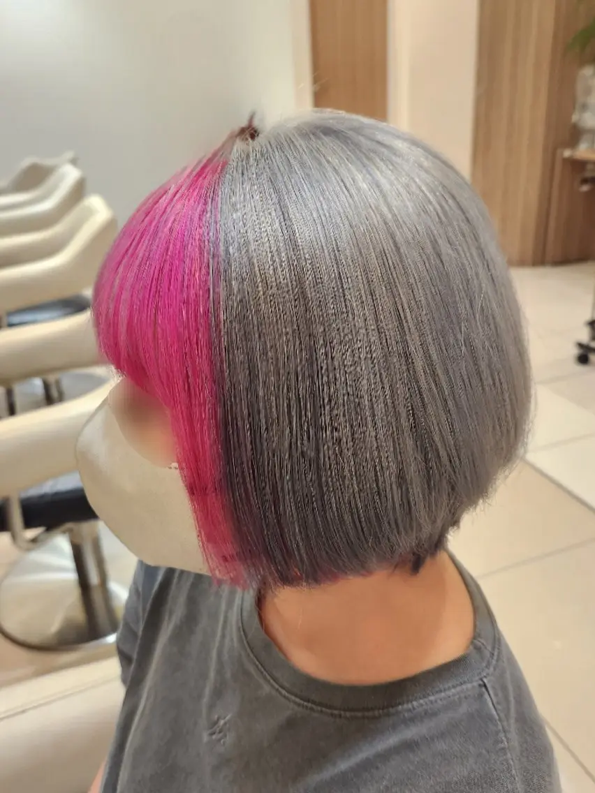 ショート カラー デザインカラー ヘアカラー トリートメント 推しアニメカラー🌈 ツヤ透明感カラー🦄のヘアスタイル